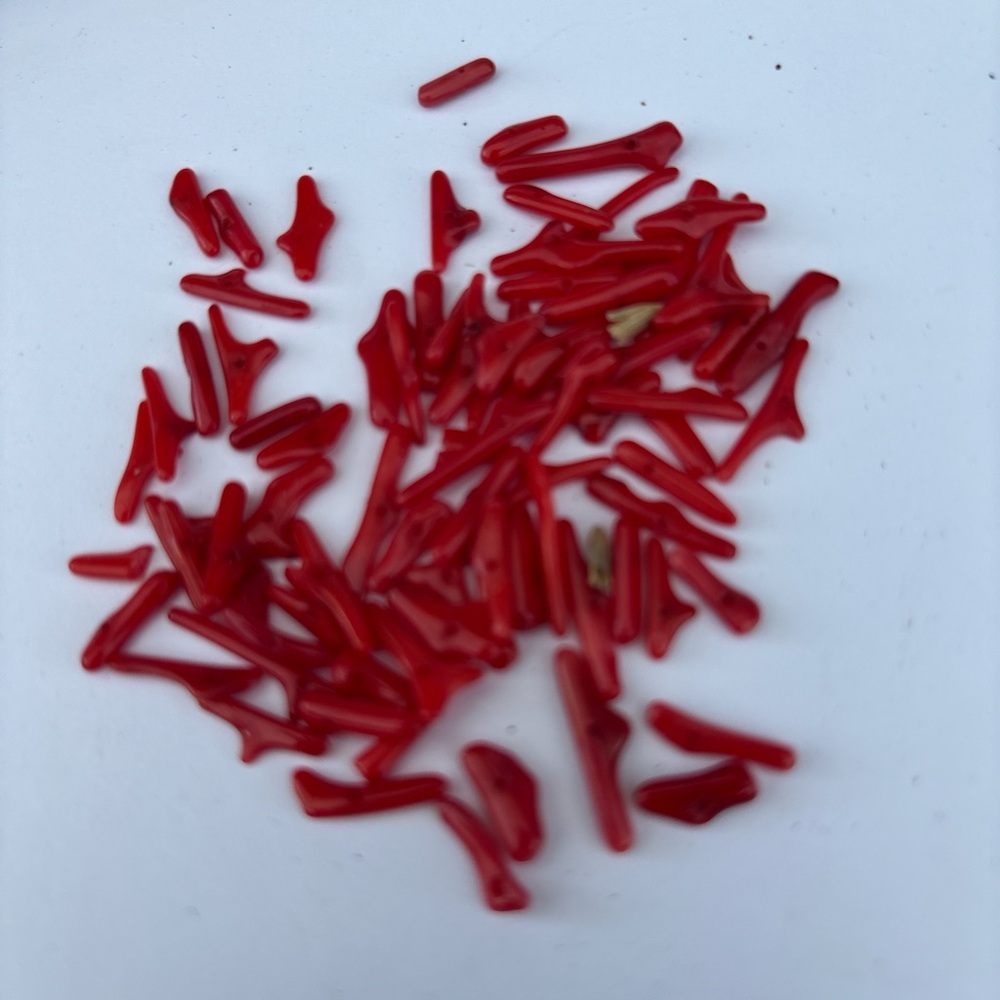 Red Coral- Branch Beads - Loose Accent Pieces
